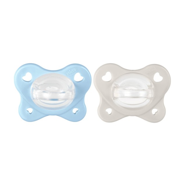 Chicco Πιπίλες Όλο Σιλικόνη PhysioForma Dual Soft Σιέλ Για 2-6 Μηνών 2τμχ Chicco Πιπίλες Όλο Σιλικόνη PhysioForma Dual Soft Σιέλ Για 2-6 Μηνών 2τμχ
