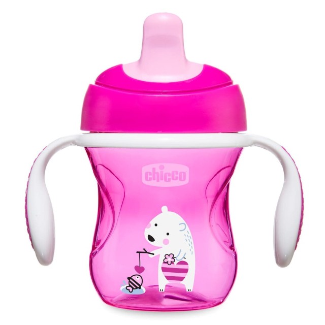 Chicco Ποτηράκι Εκπαιδευτικό Ροζ Για 6+ Μηνών