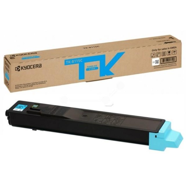 Toner Laser Kyocera Mita TK-8115C Cyan - 6K Pgs