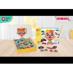 AS Magnet Box Αστεία Πρόσωπα 55 Εκπαιδευτικοί Χάρτινοι Μαγνήτες Για 3+ Χρονών