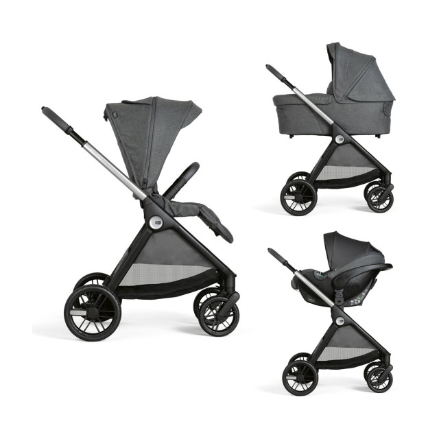 Chicco Καρότσι Μωρού Trio Bellagio Black Satin για Παιδί έως 22kg Chicco Καρότσι Μωρού Trio Bellagio Black Satin για Παιδί έως 22kg