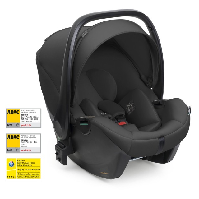Chicco Καθισματάκι Αυτοκινήτου Kory Plus i-Size για Παιδί 40-85 cm Black Satin Chicco Καθισματάκι Αυτοκινήτου Kory Plus i-Size για Παιδί 40-85 cm Black Satin