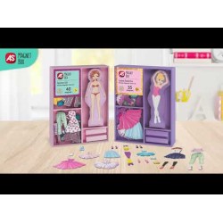 AS Magnet Box Fashion Girl Dress-Up 40 Εκπαιδευτικοί Ξύλινοι Μαγνήτες Για 3+ Χρονών