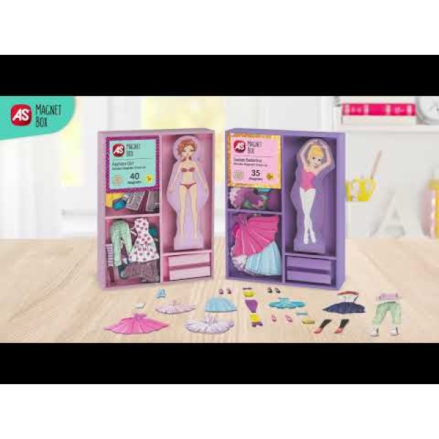 AS Magnet Box Sweet Ballerina Dress-Up 35 Εκπαιδευτικοί Ξύλινοι Μαγνήτες Για 3+ Χρονών AS Magnet Box Sweet Ballerina Dress-Up 35 Εκπαιδευτικοί Ξύλινοι Μαγνήτες Για 3+ Χρονών