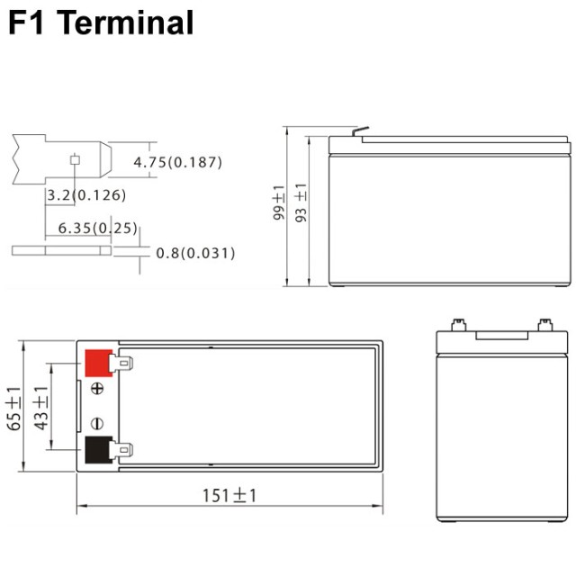 ULTRACELL 12V 7.2AH F1