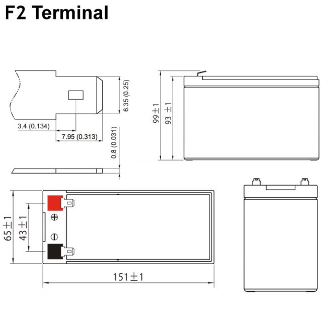 ULTRACELL 12V 7.2AH F2