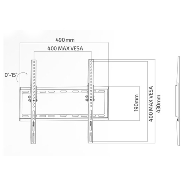 SUPERIOR 32-55 TILT EXTRA SLIM