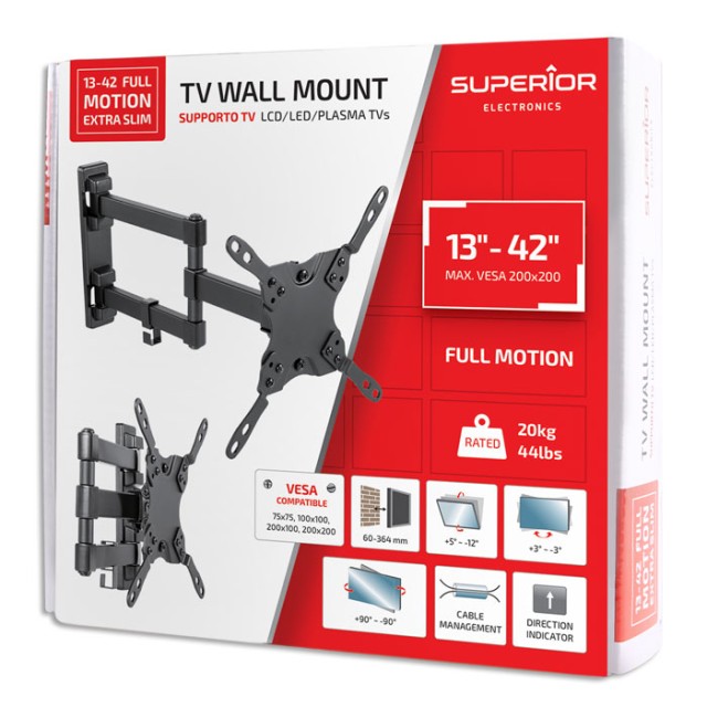 SUPERIOR 13-42 FULL MOTION EXTRA SLIM