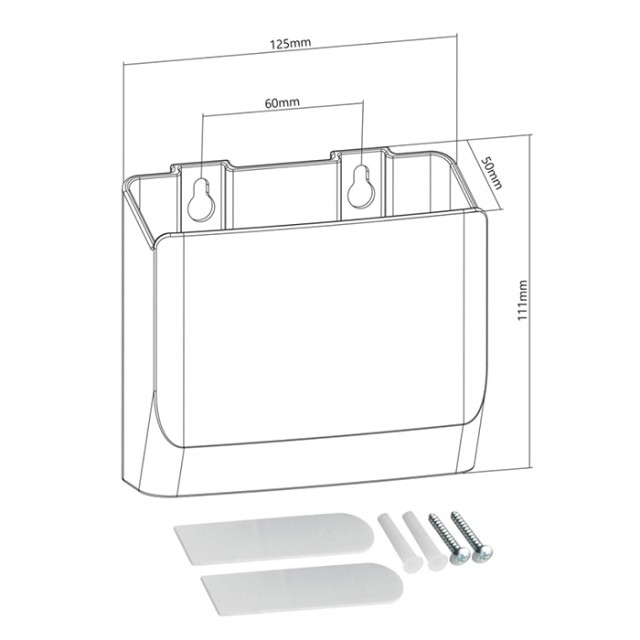 SUPERIOR WALL-MOUNTED REMOTE CONTROL HOLDER