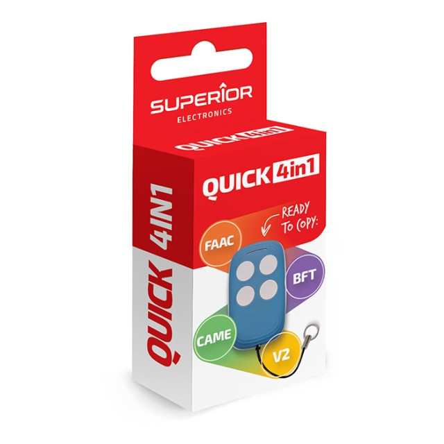 SUPERIOR QUICK 4IN1 RF REMOTE CONTROL