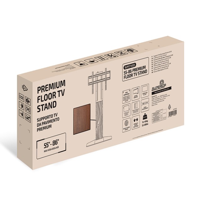 SUPERIOR 55"-86" PREMIUM FLOOR TV STAND