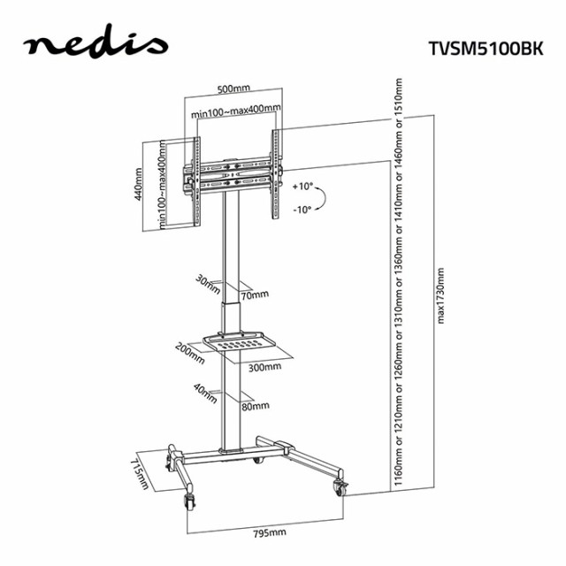 NEDIS TVSM5100BK