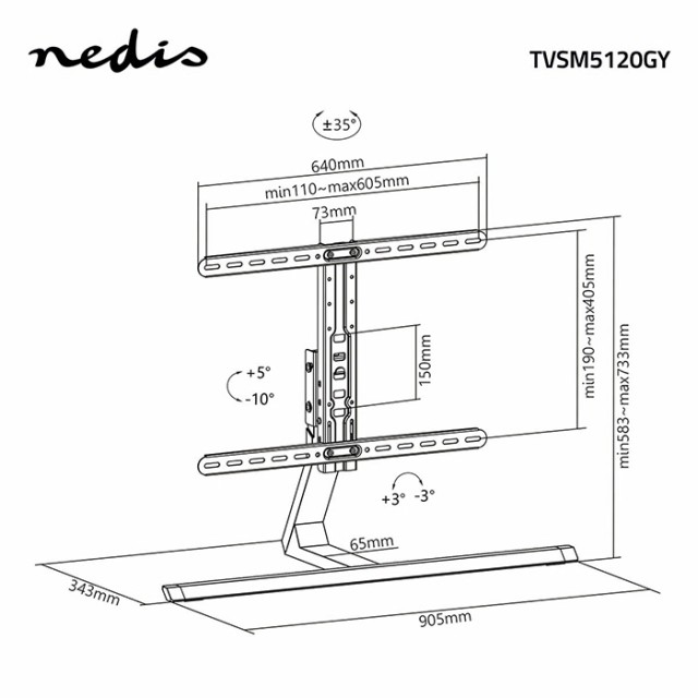 NEDIS TVSM5120GY NEDIS TVSM5120GY
