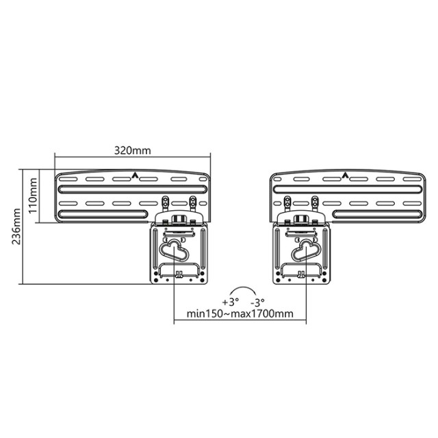 NEDIS TVWM5065BK