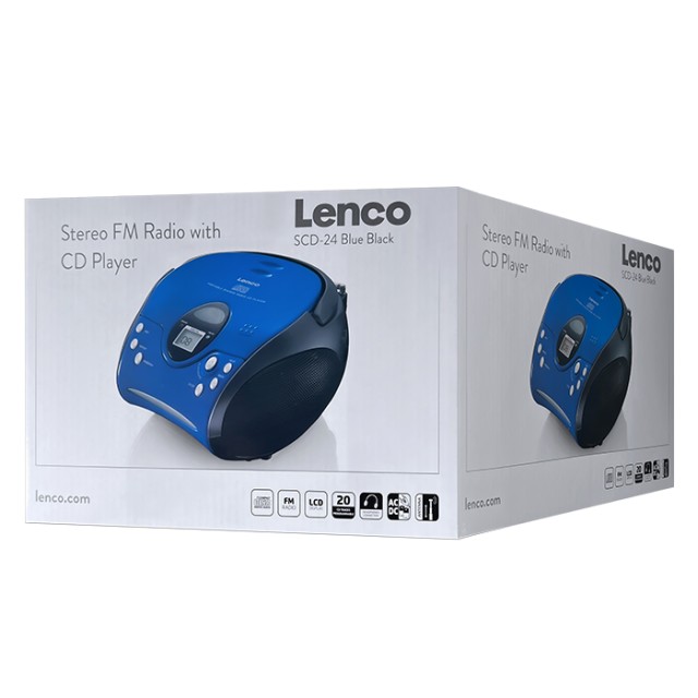 LENCO SCD-24 BLUE/BLACK