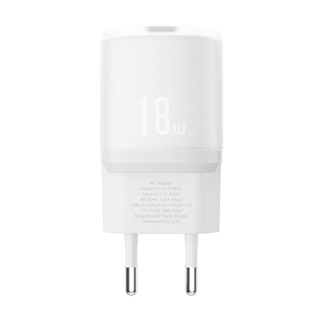 XO L157 (EU) QC3.0 18W CHARGER WHITE