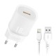 XO L157(EU) QC3.0 18W CHARGER WITH LIGHTNING CABLE (NB103)