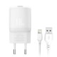 XO L157(EU) QC3.0 18W CHARGER WITH LIGHTNING CABLE (NB103)
