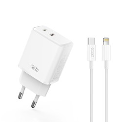 XO L145 20W USB-C + L PORT BI-DIRECTIONAL REVERSE CHARGER  C TO iP CABLE SET