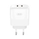 XO L140 (EU) 35W GAN NITRIDE (2 USB-C) FAST CHARGING CHARGER