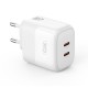 XO L140 (EU) 35W GAN NITRIDE (2 USB-C) FAST CHARGING CHARGER