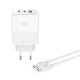XO L139 (EU) 65W GAN NITRIDE (1USB-A 45W + 2 USB-C 65W) FAST CHARGING CHARGER WITH TYPE-C CABLE (NB1