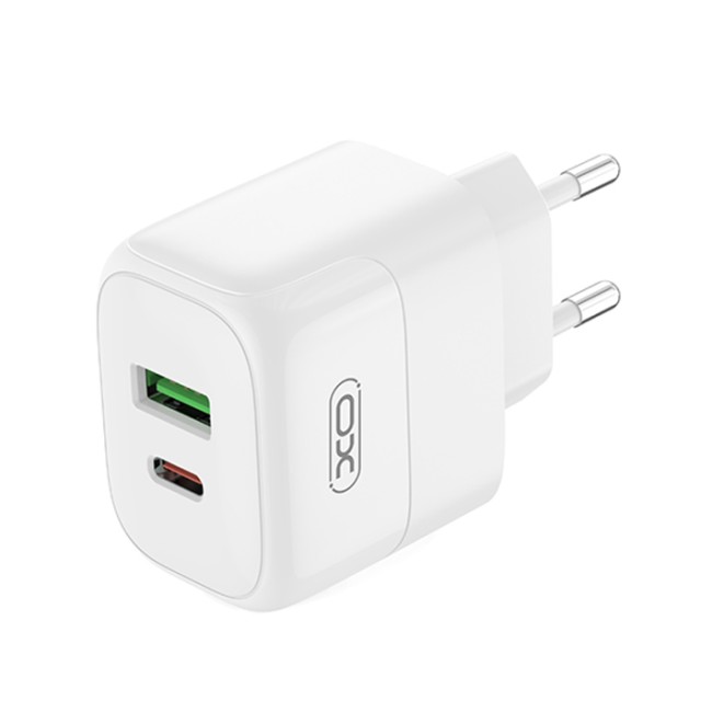 XO L137 (EU) PD20W / QC18W  (1 USB-A+1 USB-C) FAST CHARGING CHARGER