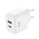 XO L137 (EU) PD20W / QC18W  (1 USB-A+1 USB-C) FAST CHARGING CHARGER