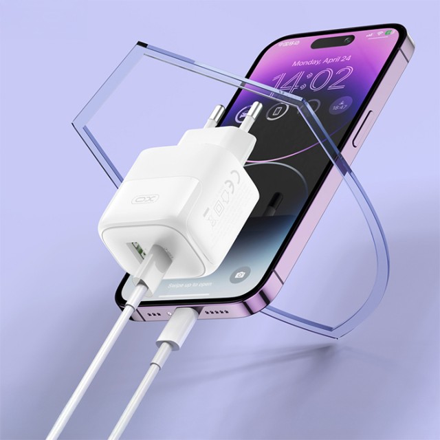 XO L137 (EU) PD20W / QC18W  (1 USB-A+1 USB-C) FAST CHARGING CHARGER