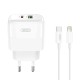 XO L137 (EU) PD20W/QC18W (1 USB-A + 1 USB-C) FAST CHARGING CHARGER WITH LIGHTNING CABLE (NB189A)