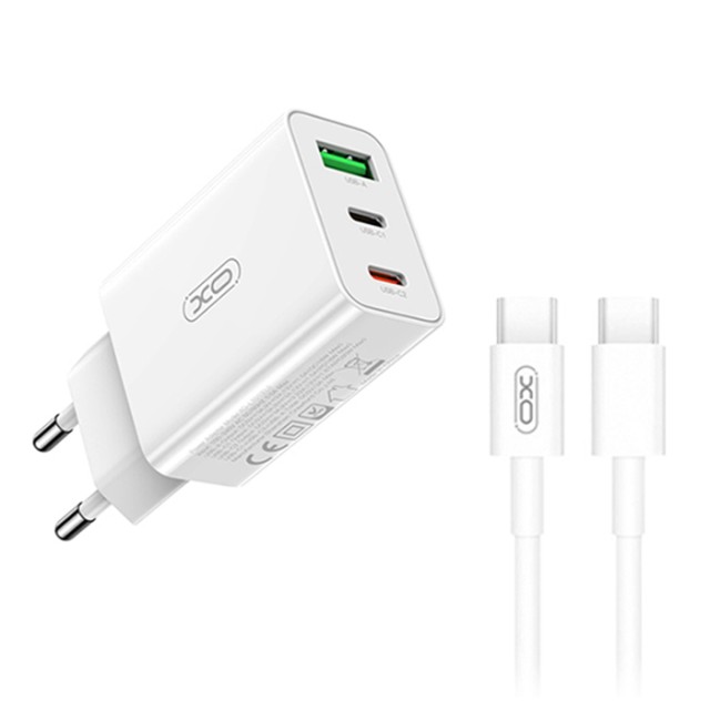XO L101 (EU) PD20W/PD18W/QC18W QUICK CHARGER WITH TYPE-C CABLE (NB124)