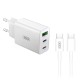 XO L101 (EU) PD20W/PD18W/QC18W QUICK CHARGER WITH TYPE-C CABLE (NB124)