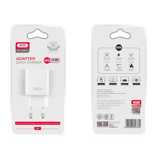 XO L99 (EU) 2.4A HOME CHARGER