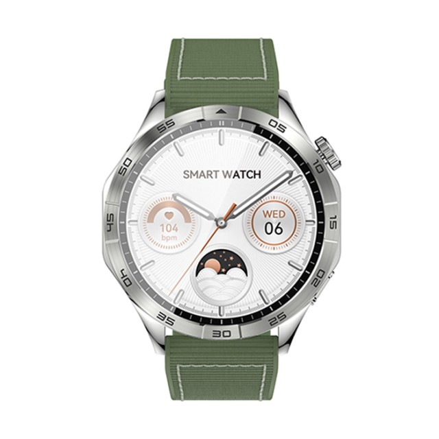 XO WATCH4 SILVER AND GREEN