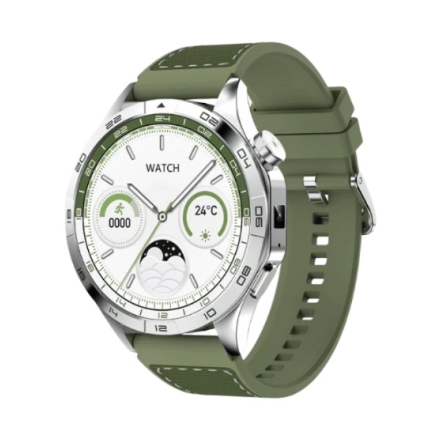 XO WATCH4 SILVER AND GREEN