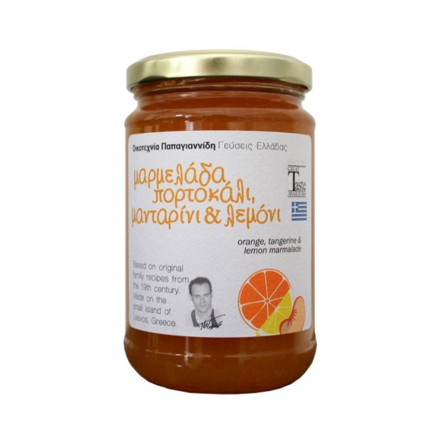 Papayiannides: Flavors of Greece - Orange, Tangerine & Lemon Jam (Glass Jar - 380g)