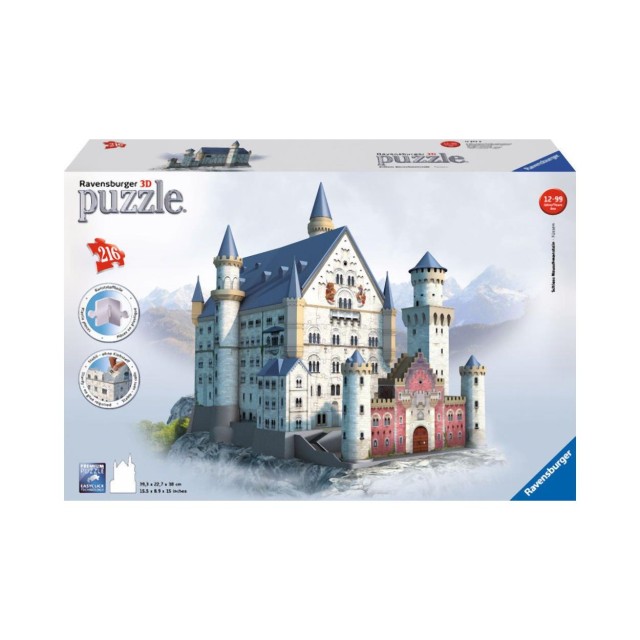 Ravensburger 3D Puzzle Maxi: Castle Neuschwanstein (216pcs)  (12573)