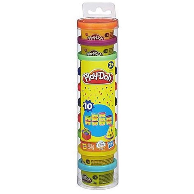 HASBRO PLAY-DOH PARTY PACK MINI TUBES (10pcs) (22037)