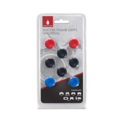 Spartan Gear - Silicon Thumb Grips Universal (8pcs - colour: 4pcs Black, 2pcs Red, 2pcs Blue)