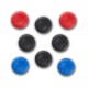 Spartan Gear - Silicon Thumb Grips Universal (8pcs - colour: 4pcs Black, 2pcs Red, 2pcs Blue)