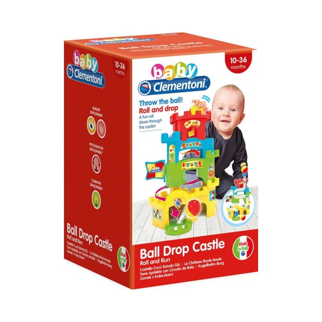 AS Baby Clementoni - Ball Drop Castle Roll and Run (1000-17226)