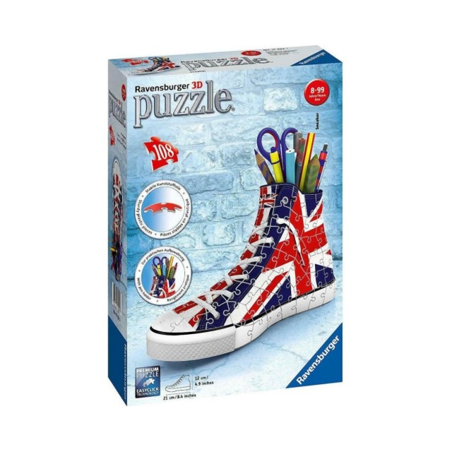 Ravensburger 3D Puzzle: Sneaker British Flag (108 pcs) (11222)