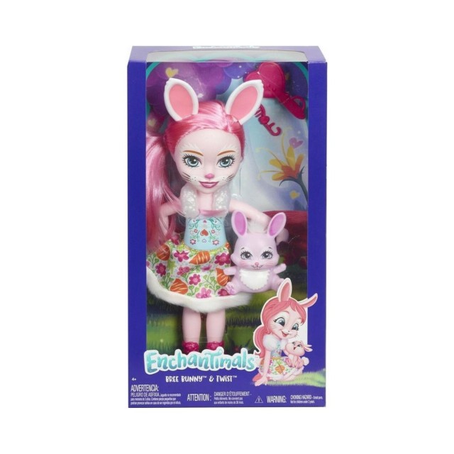 Mattel Enchantimals Huggable Cuties Big Doll - Bree Bunny & Twist (30cm) (FRH52)