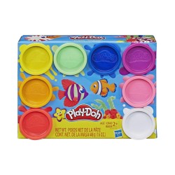 Hasbro Play-Doh Rainbow Non Toxic Set of 8 Colours Cans (E5062)