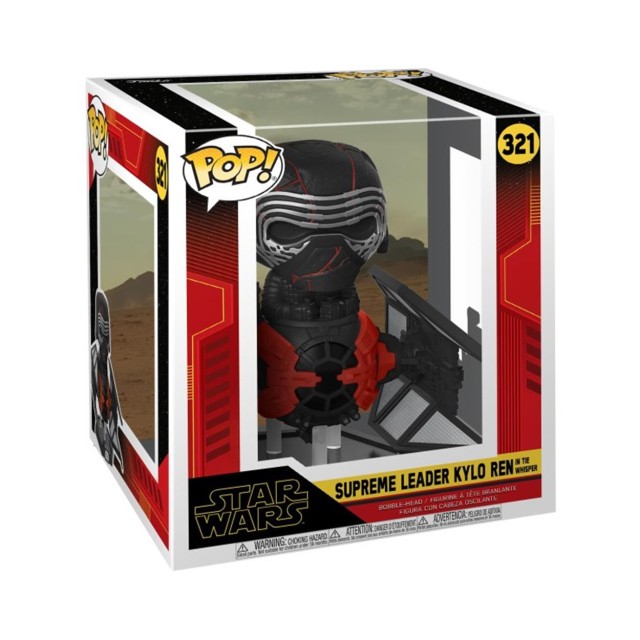 Funko Pop! Deluxe: Star Wars Ep 9 - Supreme Leader Kylo Ren In The Whisper #321 Bobble-Head Vinyl Figure