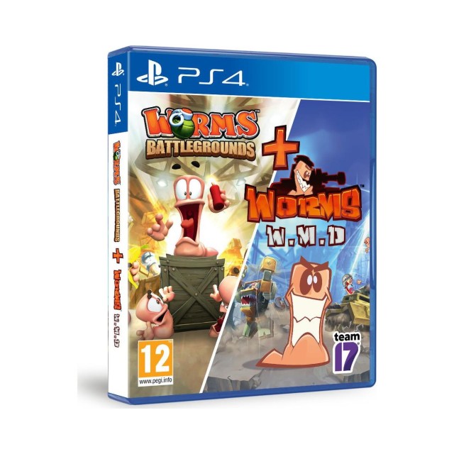 PS4 Worms Battlegrounds + Worms WMD - Double Pack