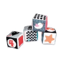 AS Baby Clementoni Baby Blocks (Black & White Cubes) (1000-17321)