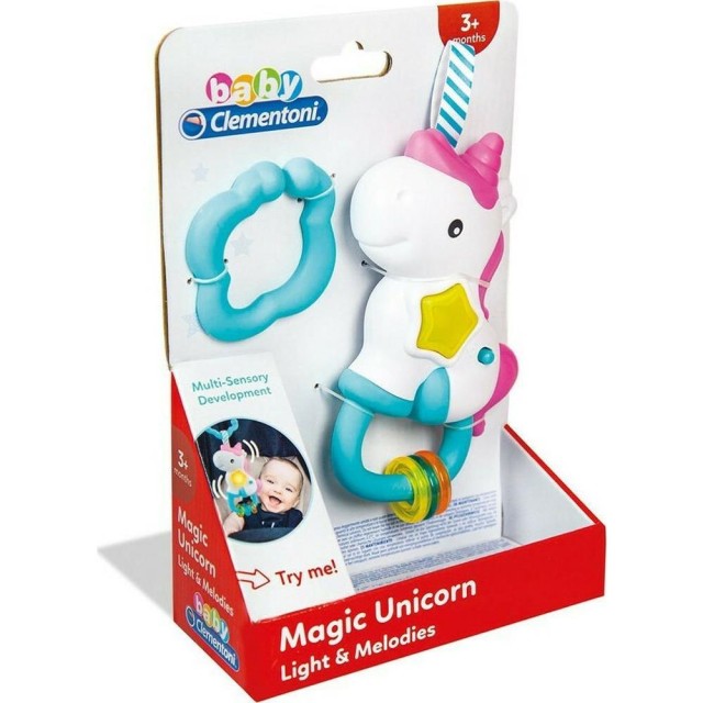 AS Baby Clementoni Interactive Rattle Fun Unicorn Shake & Play (1000-17333)