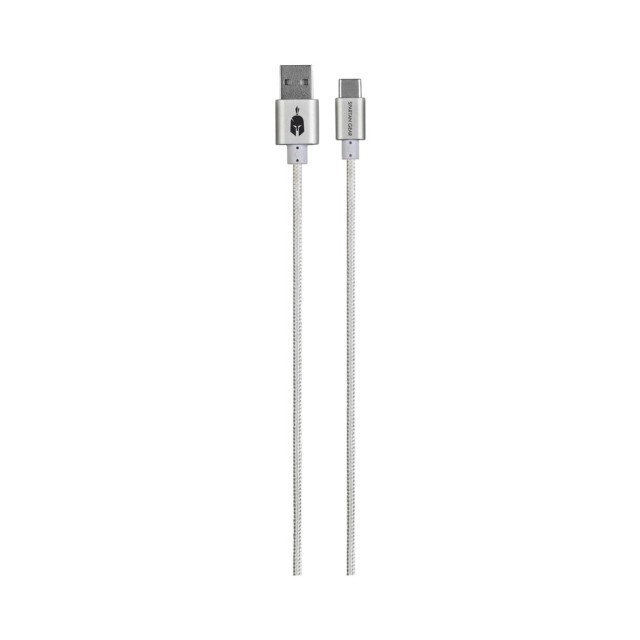 Spartan Gear - Double Sided USB Cable (Type C) (length: 2m - compatible with playstation 5, xbox series x/s, tablet, mobile) (colour: White)