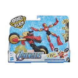 Hasbro Marvel Avengers: Bend And Flex - Flex Rider Iron Man 2in1 (F0244)